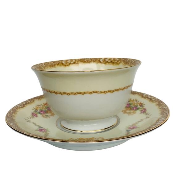 1933 Noritake China Teacup & Saucer - Picture 3 of 14